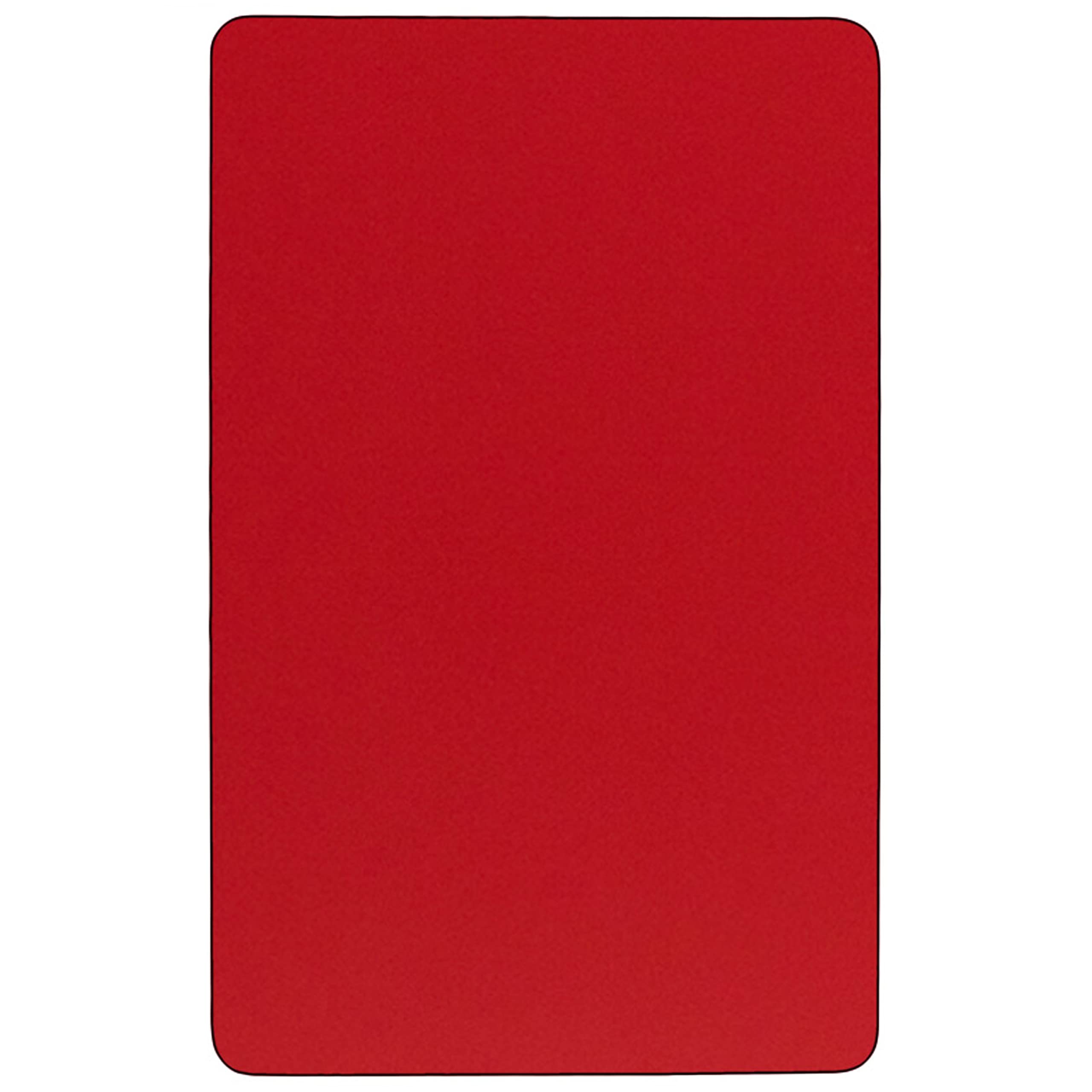 Flash Furniture 24x48 REC Red Activity table, 24&quot; W x 48&quot; D x 30.5&quot; H