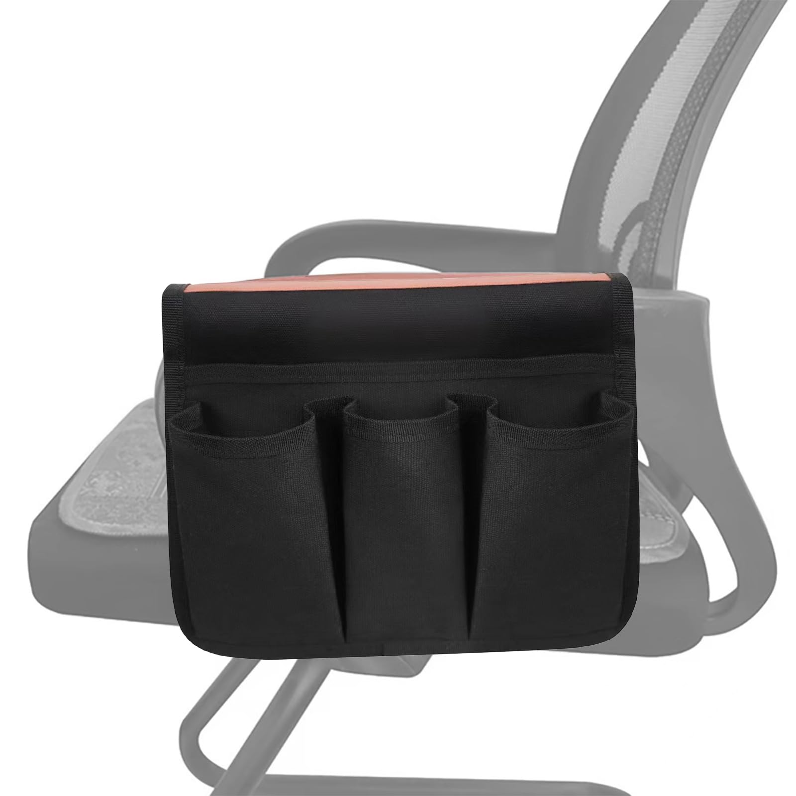 Houfut Multipocket Chair Cup Holder Phone Holder, Universal Water Bottle Holder for Patio Recliner, Beach, Folding Camping, and 