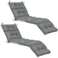 Kigley 2 Pcs Chaise Lounge Cushions 75 X 22 X 5 Inches Soft Lounge Chair Cushion Spring/Summer Seasonal Replacement For Outdoor