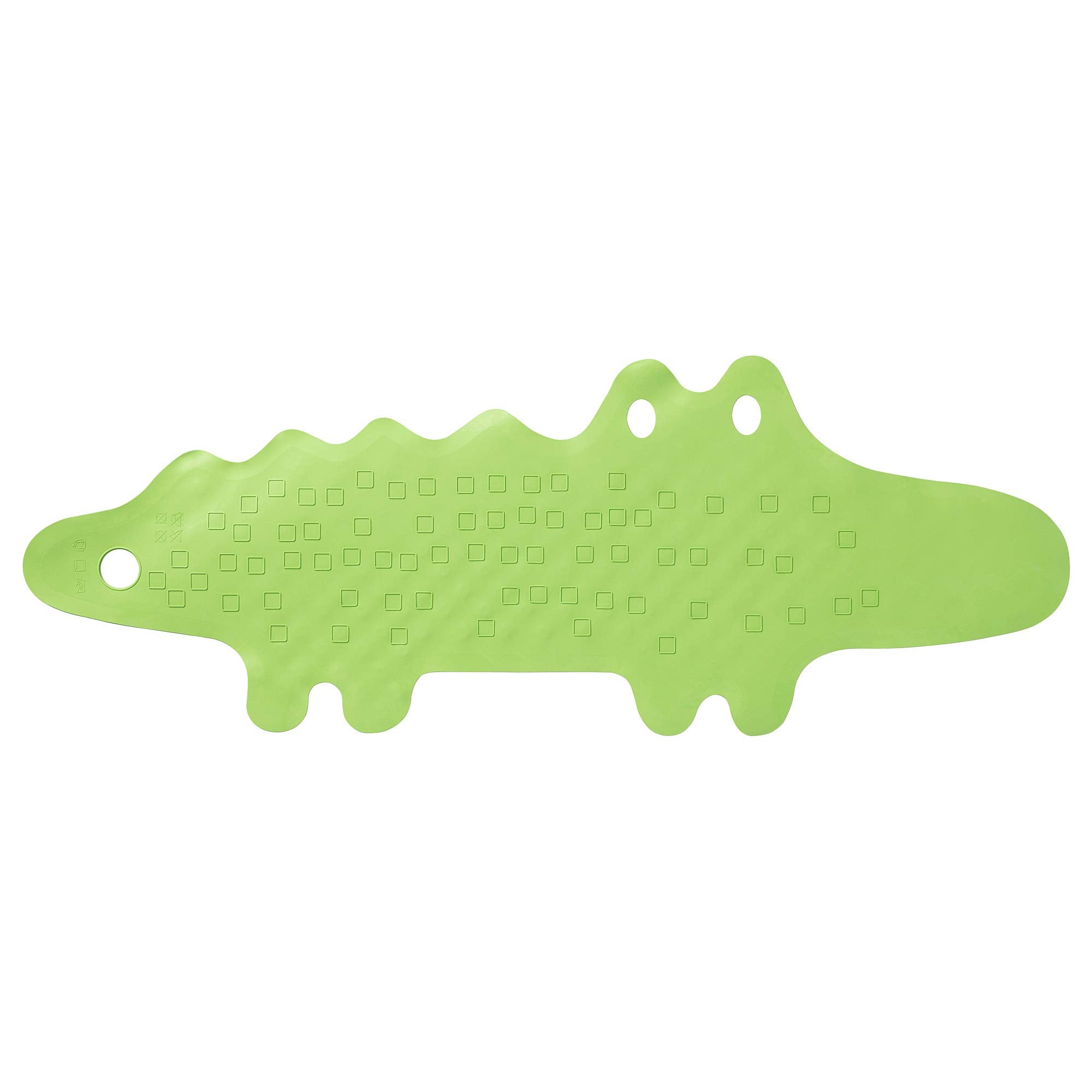 Ikea Patrull Natural Rubber Crocodile NonSlip Bath Mat (Green)