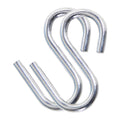 Denpetec Heavy Duty S Hooks, 2Pcs Stainless Steel Fishing Hiking Hammock Hook S Shaped Hooks Thickness Hammock Hanging S Shape H
