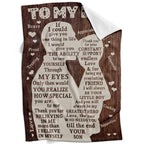 Fathers Day Blankets Gifts For Dad, Blanket To My Dad Gifts From Son, Dad Blanket Presents For Fathers Day, I Love You Dad Lette