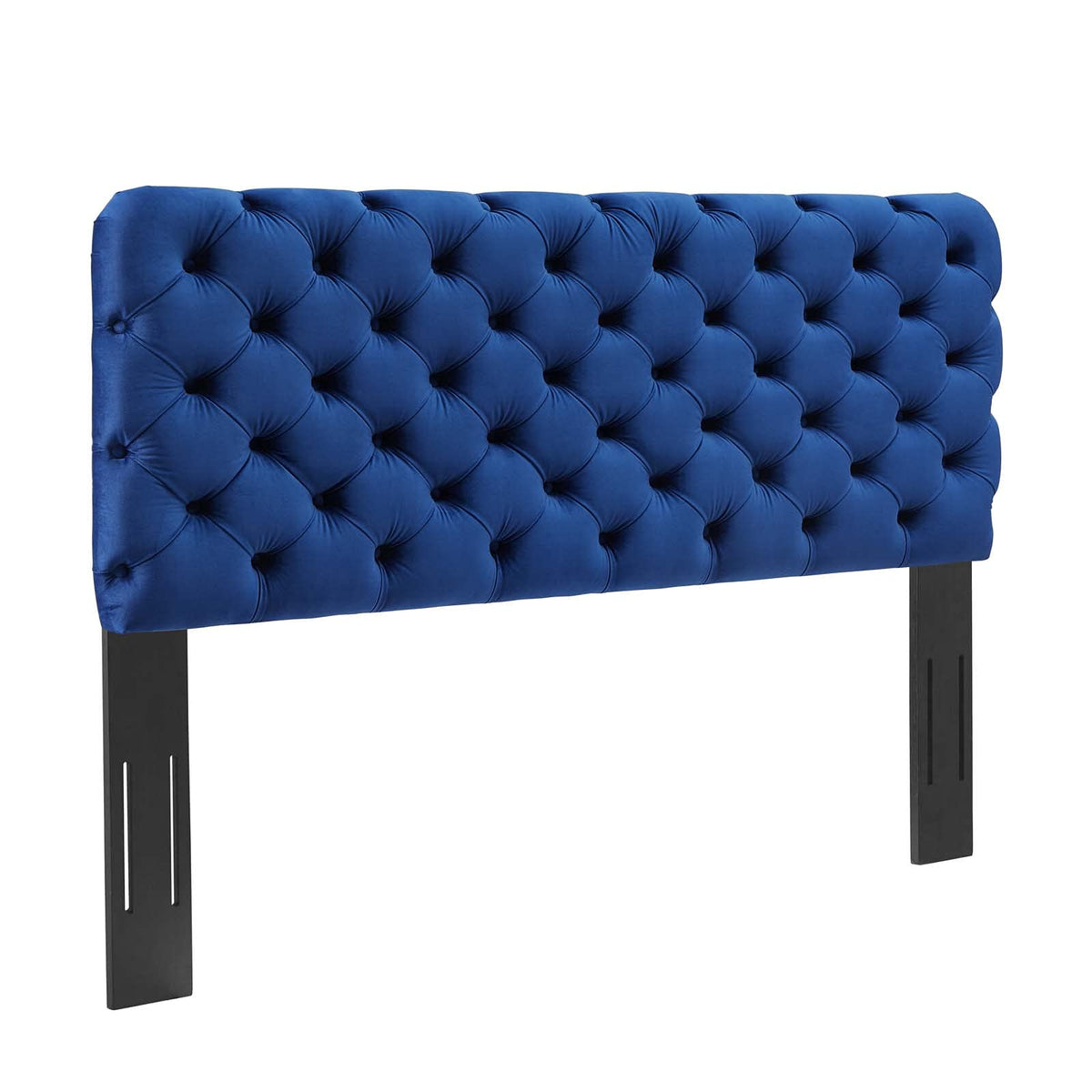 Modway Lizzy Tufted Performance Velvet Headboard In Navy, Twin