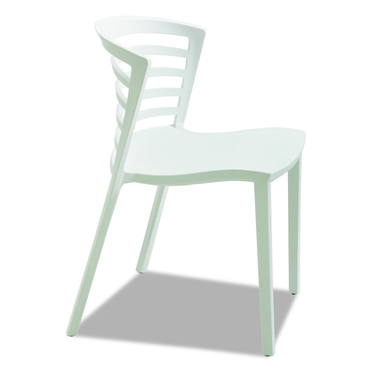 Safco Products 4-Piece Entourage Stack Chair Set, White