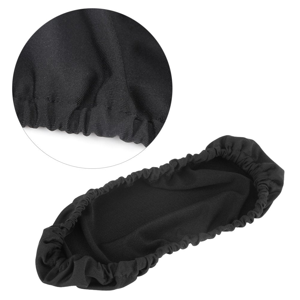 Lazmin 1 Pair Chair Arm Pad Covers, Removable Elastic Washable Office Chair Armrests Protector Cushion Cover(Black)