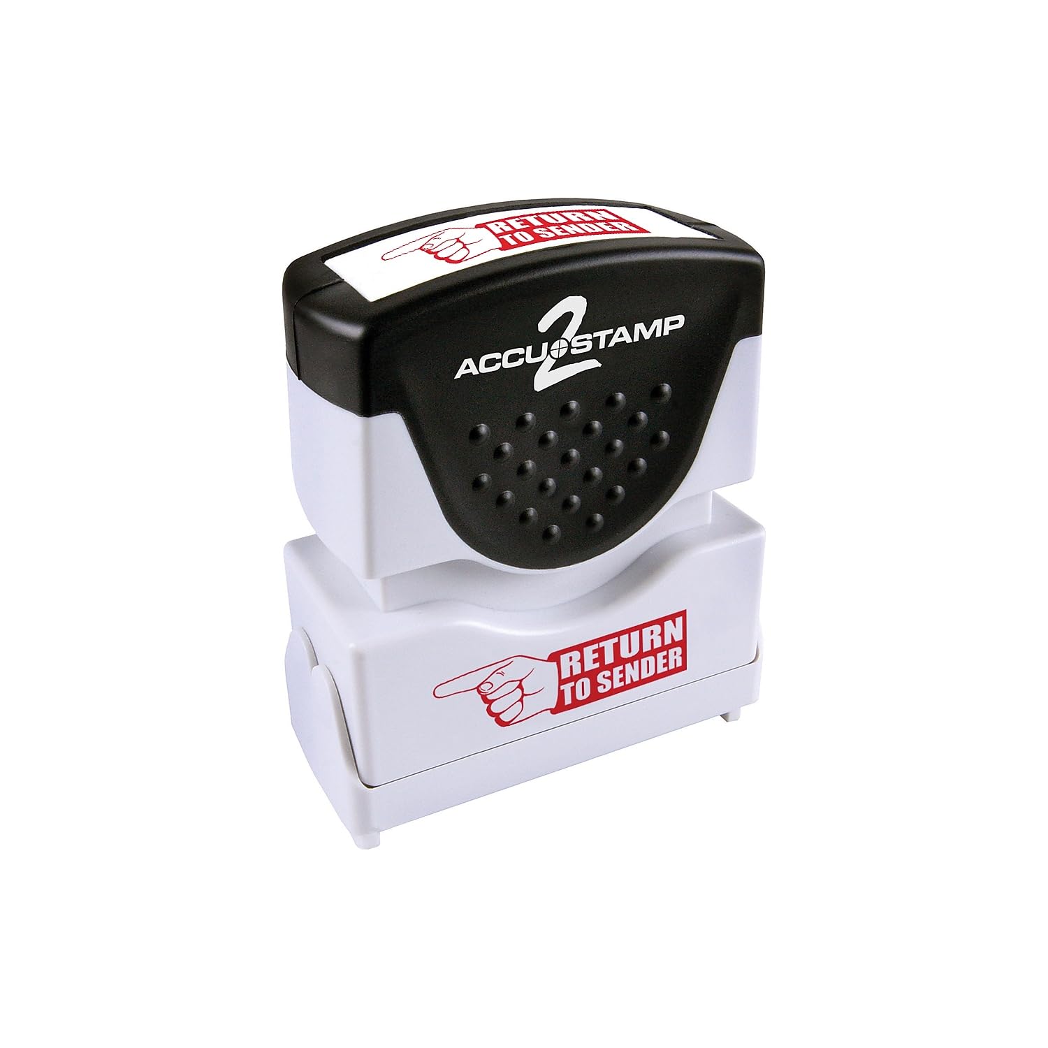 Accustamp2 Message Stamp, Return To Sender    Message With Shutter, Self-Inking And Pre-Inking For Businesses And Offices, Red I