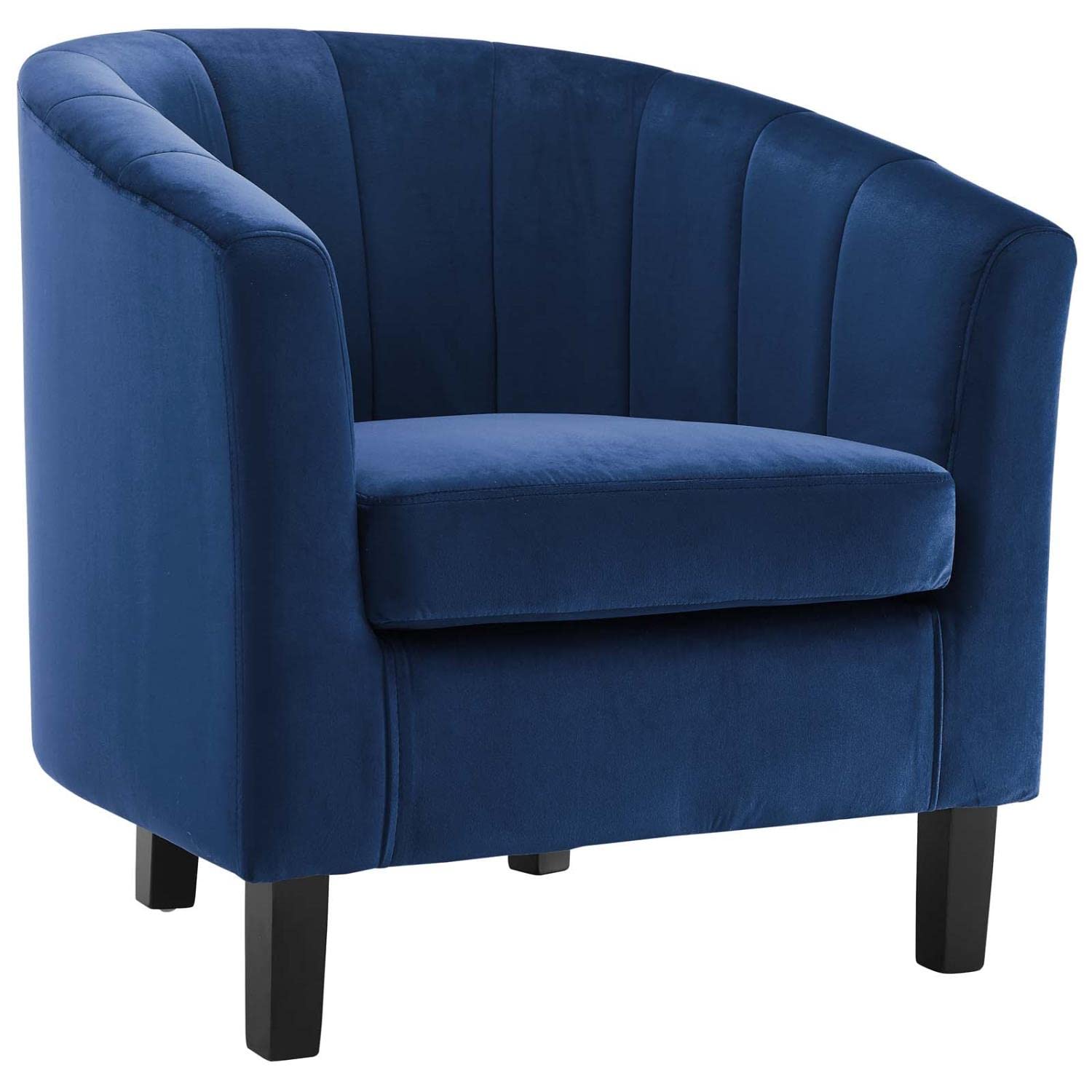 Modway Prospect Channel Tufted Performance Velvet Armchair Set Of 2, Navy