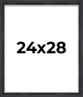 24x28 Shadow Box Frame Contemporary Black | 1'' Depth of Usable Space| Interior Size 24x28 or 28x24 Inches| UV Resistant Acrylic