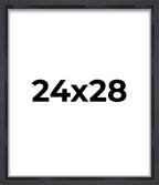 24x28 Shadow Box Frame Contemporary Black | 1'' Depth of Usable Space| Interior Size 24x28 or 28x24 Inches| UV Resistant Acrylic