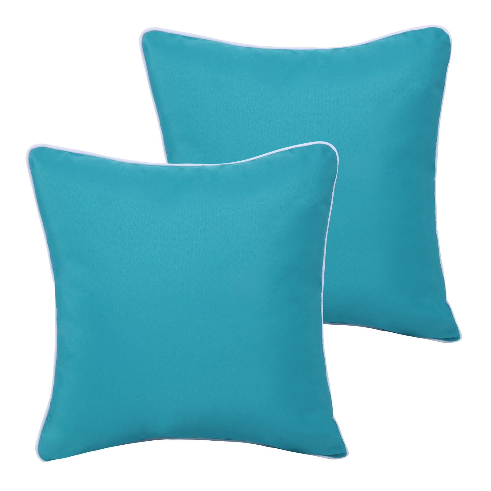 Enipate Inserts Included Outdoor Throw Pillows Set Of 2 Water Resistant Toss Pillows For Patio Furniture Decor 18X18 In