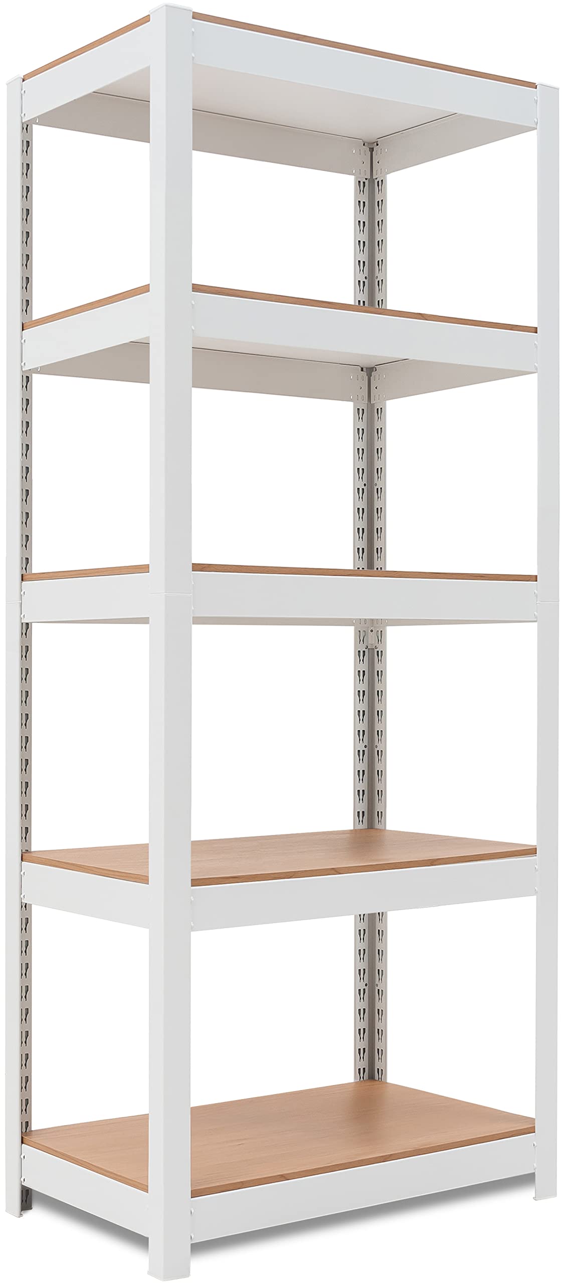 Homedant House 5 Tier 24.1'' W Laminated Metal Shelving Unit Adjustable Storage Utility Rack Heavy Duty Shelves Organization Mul