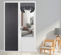 Pi Blackout French Door Curtain,Door Window Shade Privacy Thermal Insulated Long Door Curtain For Glass Door/Sliding Door/Tie Up Shade 1 Panel (W34Xl80,Dark Grey)