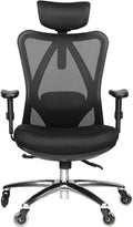 Duramont Ergonomic Office Chair - Adjustable Desk Chair with Lumbar Support and Rollerblade Wheels - High Back Chairs with Breat