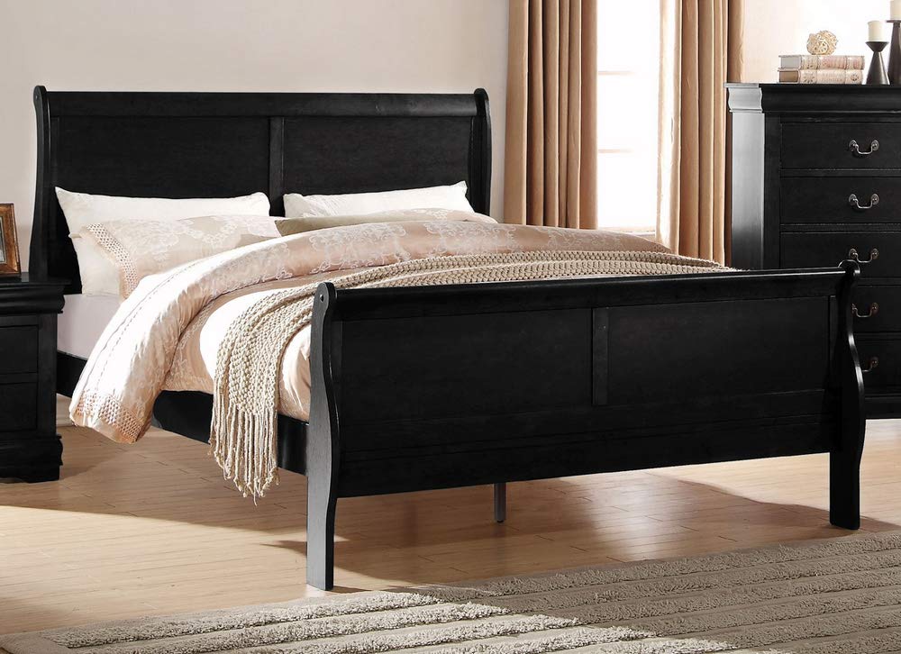 Acme Louis Philippe Full Bed in Black