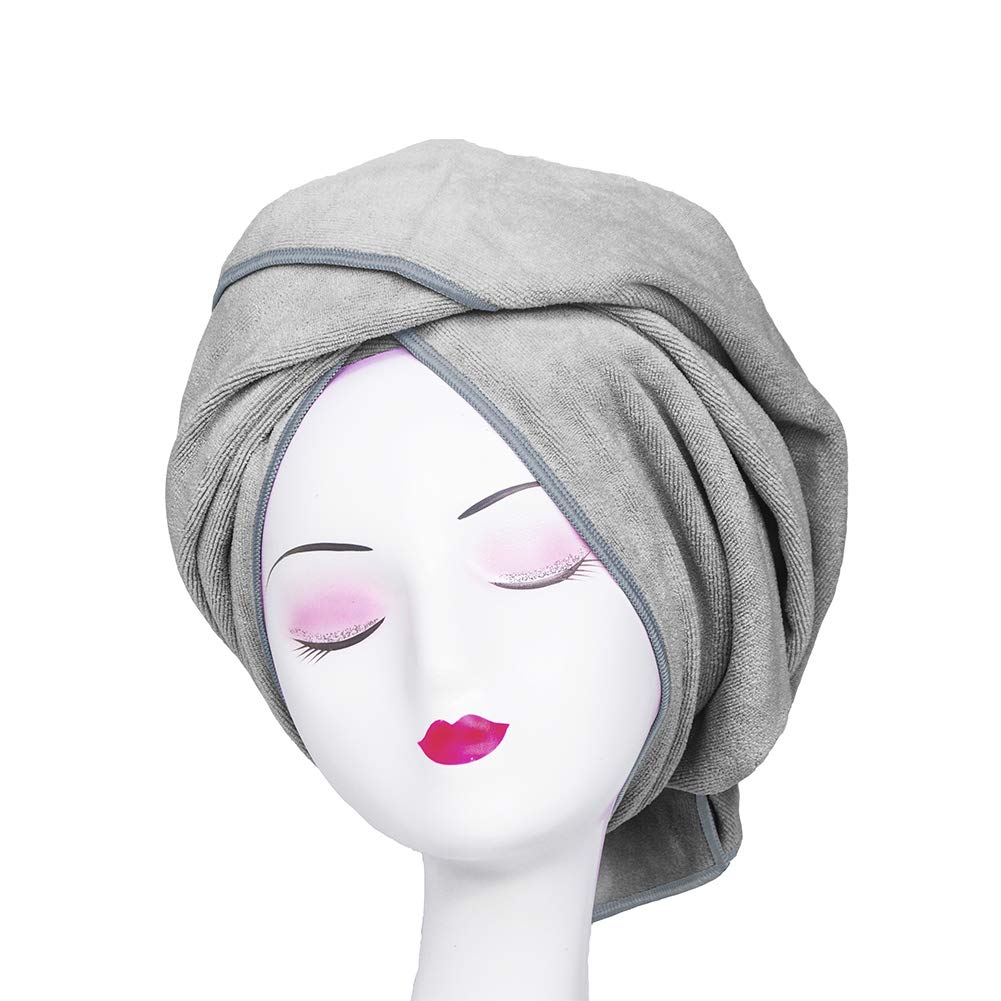 TANCANO Microfiber Towel for Curly Hair Large Anti Frizz Super Absorbent Hair Towel 23.6''x47'' Fast Hair Drying Towel Hair Wrap