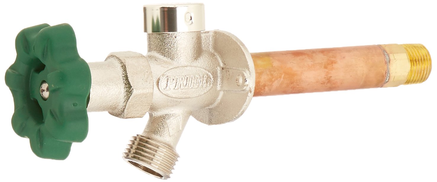 Prier P-164D04 Quarter-Turn Frost Free Anti-Siphon Outdoor Hydrant, 4-Inch