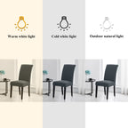 Joccun Chair Covers For Dining Room Set Of 6,Water Repellent Dining Chair Slipcovers Stretch Dining Room Chair Covers Seat Protector,Washable Parsons Chair Cover For Home,Hotel,Banquet(Gray,6 Pack)