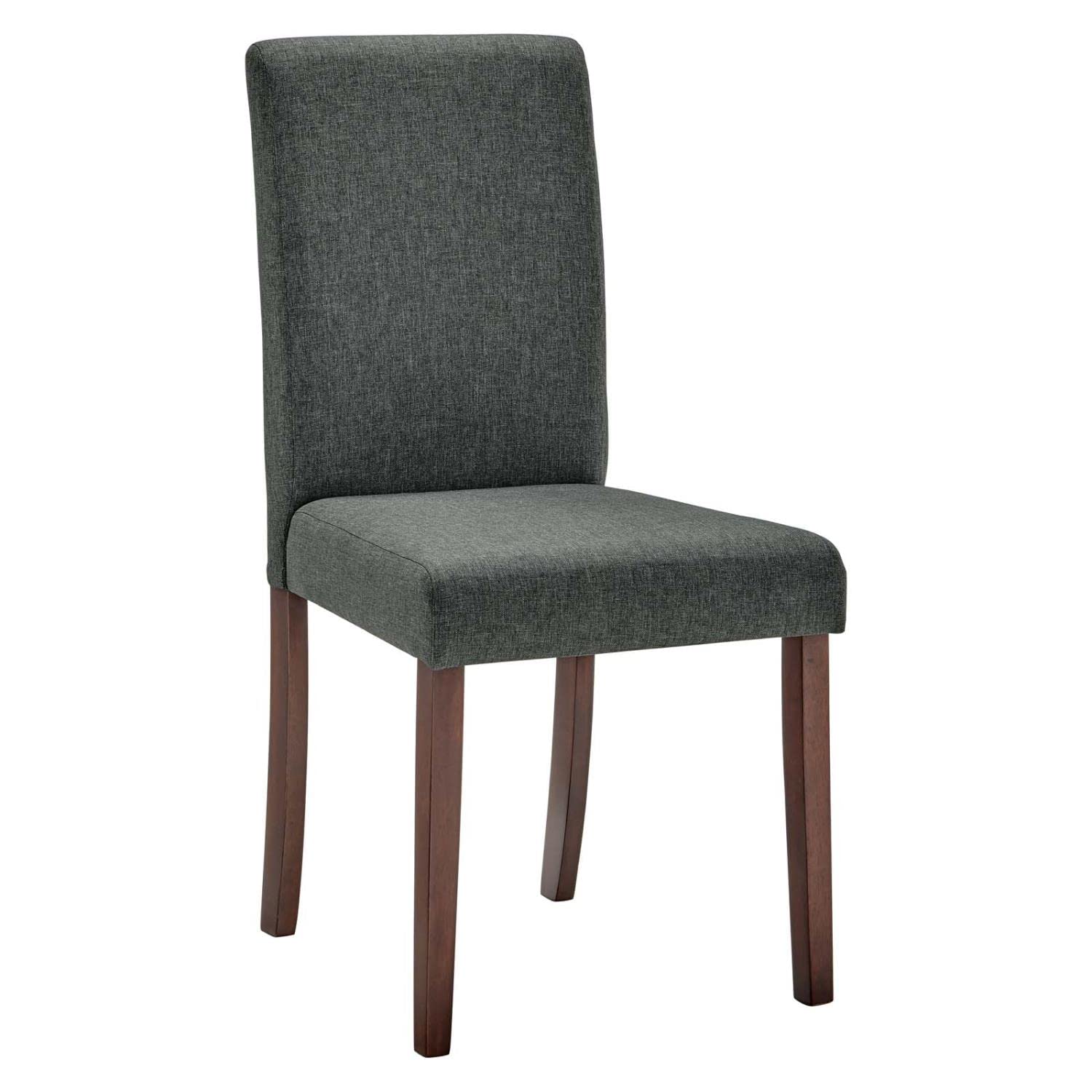 Modway Prosper Upholstered Fabric Dining Side Chair Set Of 2, Gray