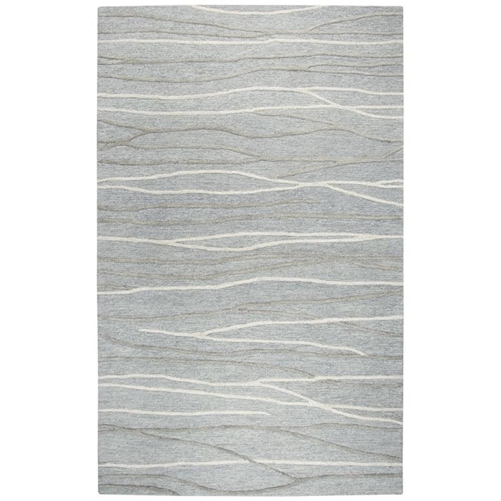 Rizzy Home Alora Decor Geneva 10' X 13' Lines Gray/Ivory Hand-Tufted Area Rug