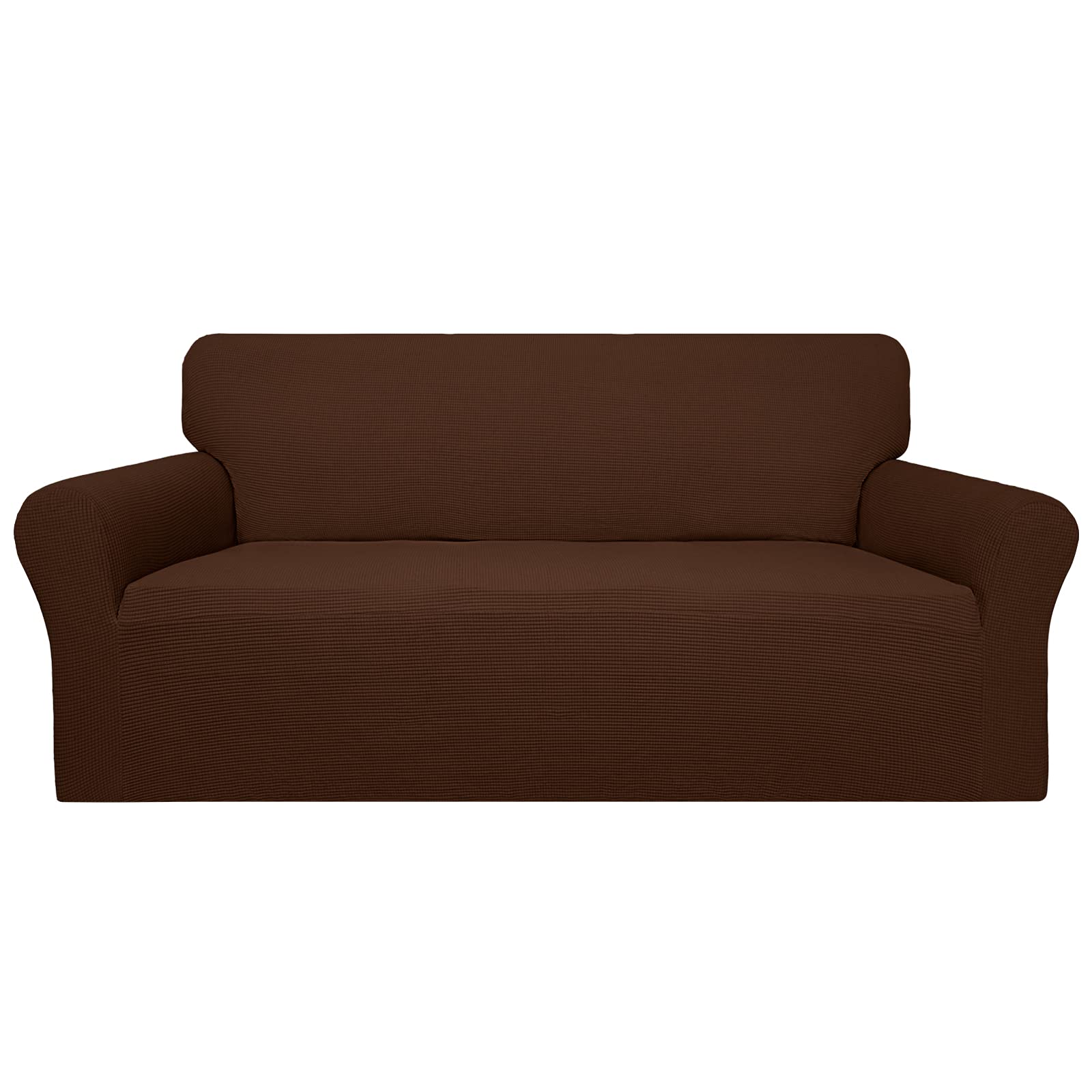 Easy-Going 100% Waterproof Couch Cover, Dual Waterproof Sofa Cover, Stretch Jacquard Sofa Slipcover, Leakproof Furniture Protector For Kids, Pets, Dog And Cat (Oversized Sofa, Coffee)