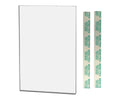 Wall Sign Holder 4' X 6' With Double Sided Tape For Event Flyers And Menu Cards In Restaurants And Cafes Clear Acrylic Literat