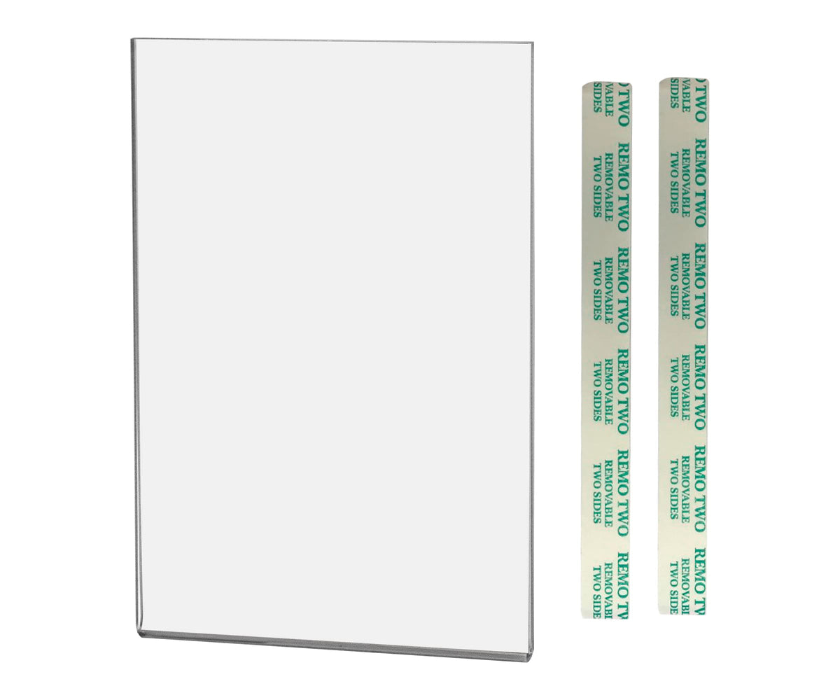 5 Pack Wall Sign Holder 4' X 6' With Double Sided Tape For Directional Signs And Safety Protocols In Workspaces And Public Are