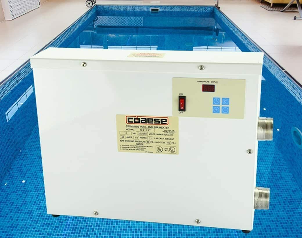 Water Heater Thermostat 220V/110V 11Kw High-Power Swimming Pool Thermostat Spa Bath Portable Pool Heater Electric Heater Pump