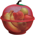 Zorista Apple Shape Net Fruits Basket For Kitchen Fruit Basket With Net Cover, Vegetables & Fruit Bowl For Dining Table, Fruit S