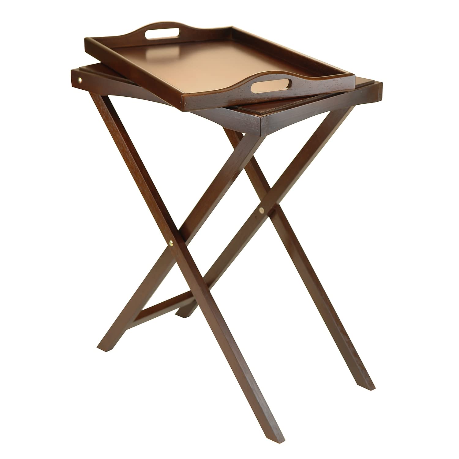Winsome 94422 Folding Butler Tray Table, Antique Walnut