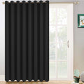 Yakamok Blackout Sliding Glass Door Curtains, Thermal Insulated Window Treatment Drapes For Patio Doors, Grommet Extra Wide Curt