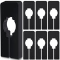Blulu 50 Pack Closet Size Dividers, 2x5 Plastic Rack Dividers, Black