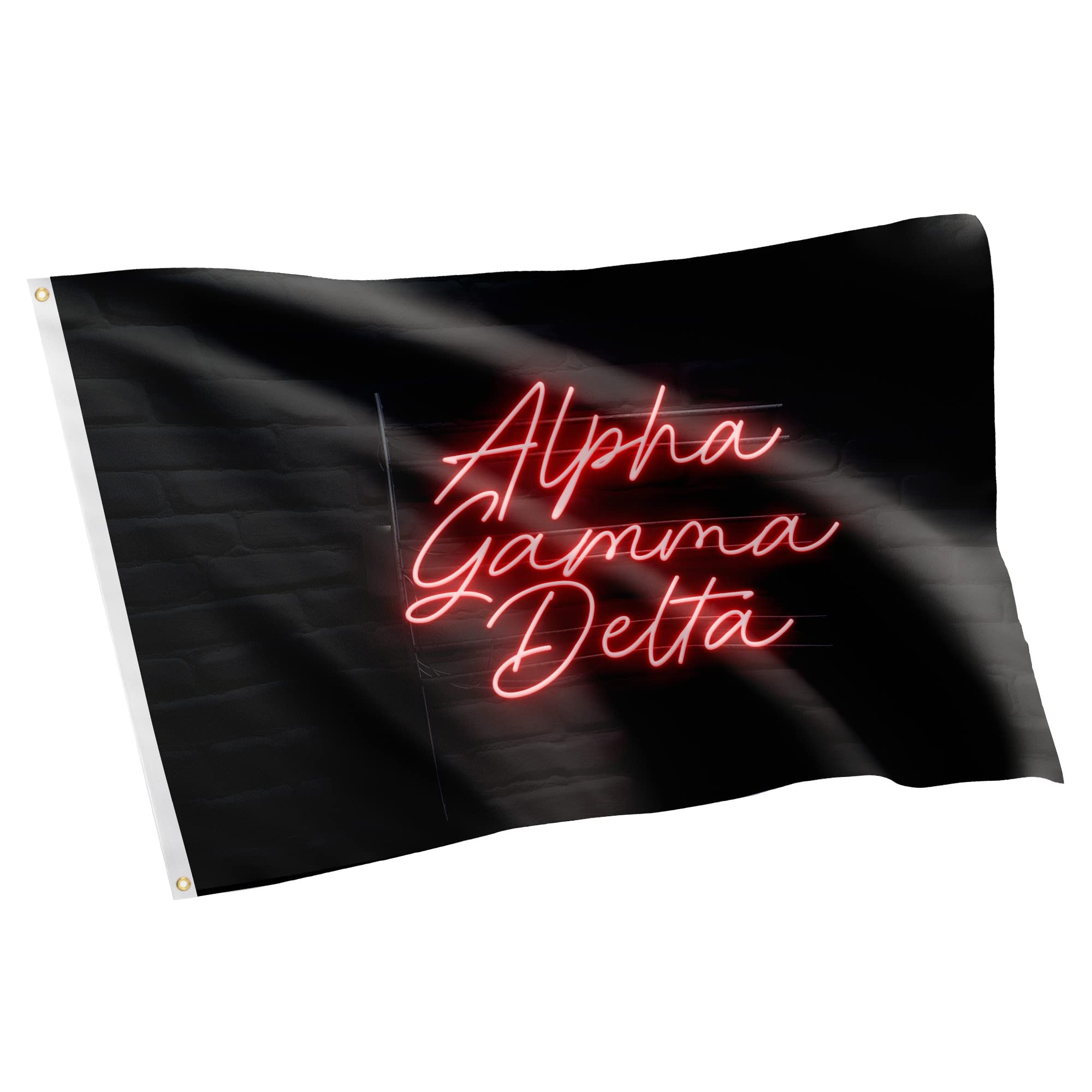 Desert Cactus Alpha Gamma Delta Sorority Flag Banner 3 Feet X 5 Feet Sign Decor (Flag - Neon Sign)