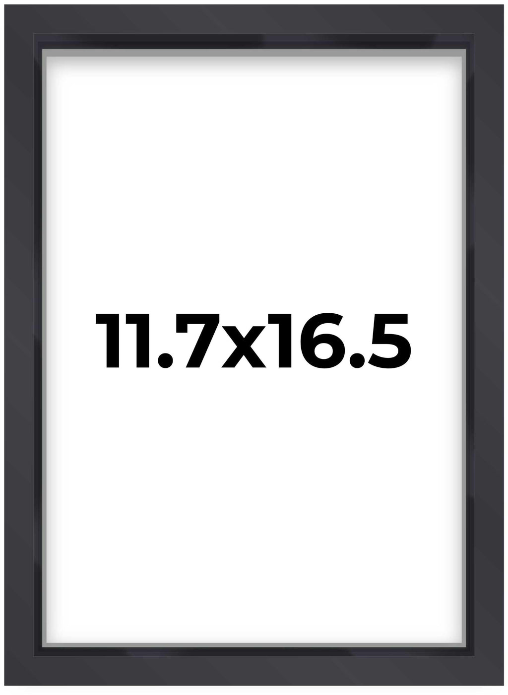 11.7x16.5 Shadow Box Frame Contemporary Black | 1'' Depth of Usable Space| Interior Size 11.7x16.5 or 16.5x11.7 Inches| UV Resis