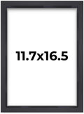 11.7x16.5 Shadow Box Frame Contemporary Black | 1'' Depth of Usable Space| Interior Size 11.7x16.5 or 16.5x11.7 Inches| UV Resis