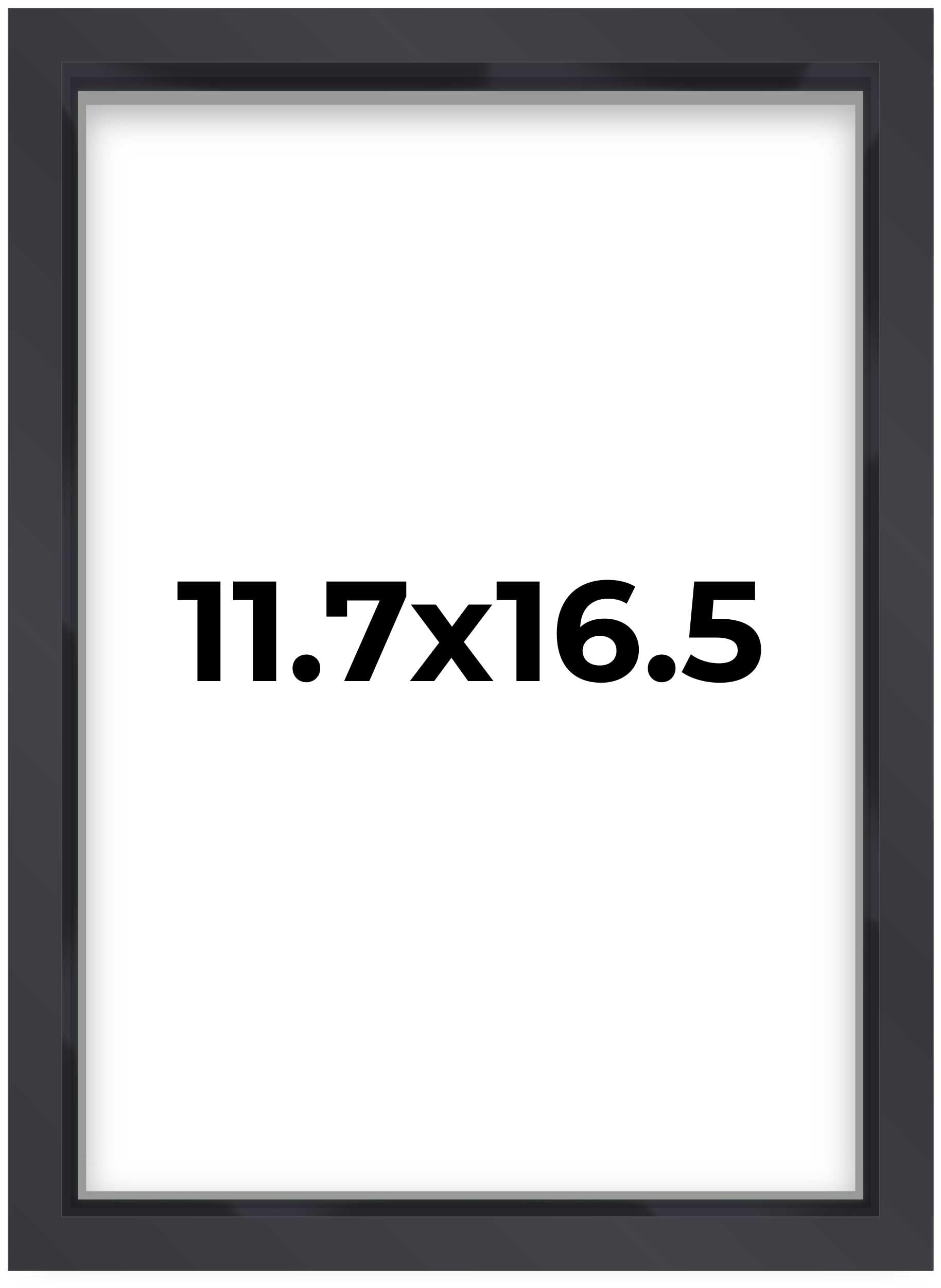11.7x16.5 Shadow Box Frame Contemporary Black | 1'' Depth of Usable Space| Interior Size 11.7x16.5 or 16.5x11.7 Inches| UV Resis