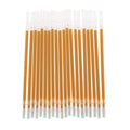Taotenish 100Pcs Glitter Gel Pen Refills School Office Home Supplies - Light Gold