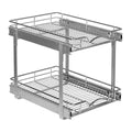 2Tier PullOut Cabinet Organizer for Kitchen, 14 W x 21D x 16.5 H