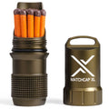 EXOTAC - MATCHCAP XL Waterproof Camping Match Kit Holder with Integrated Striker