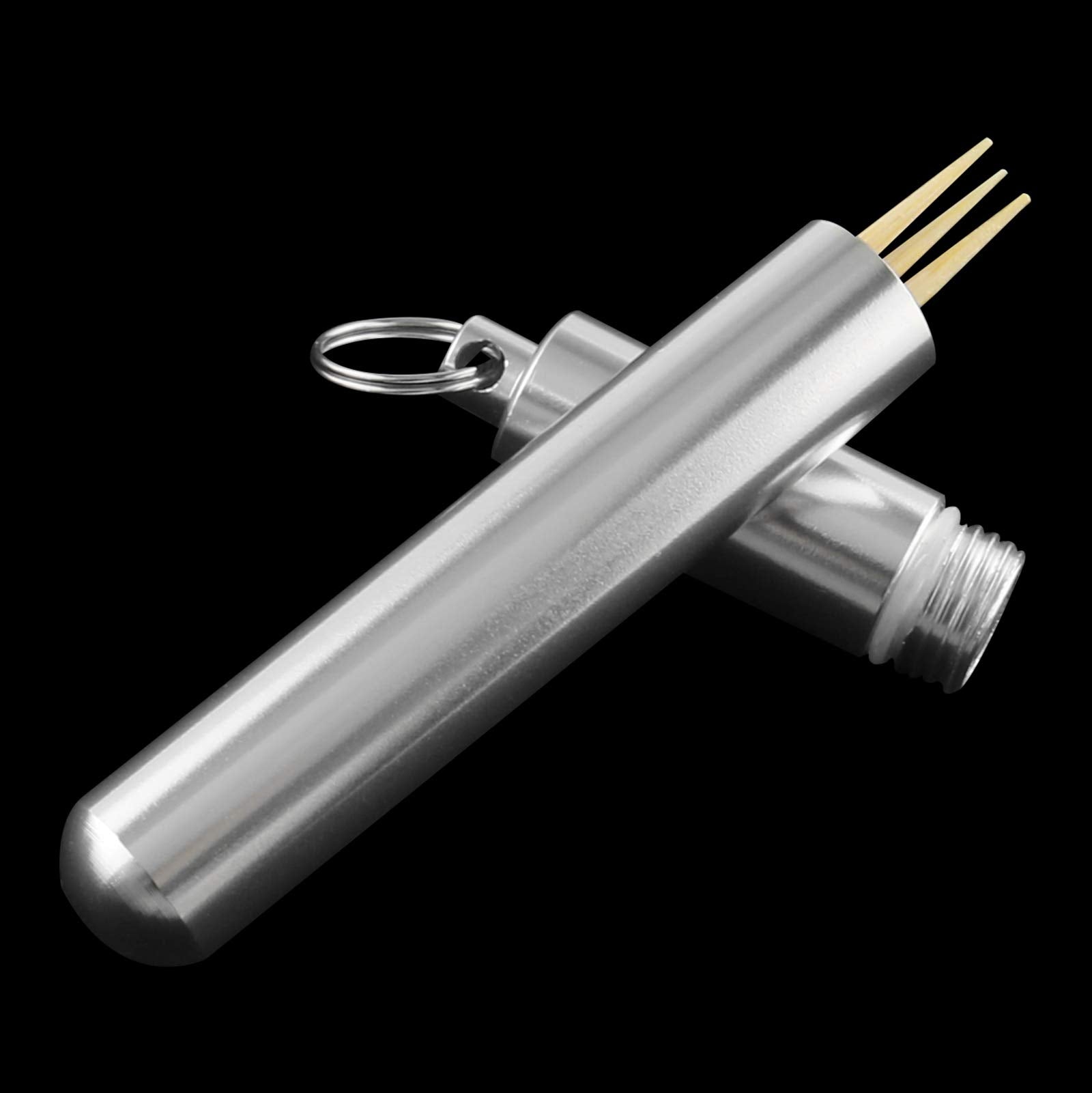 Axlizer Portable Toothpick Holder Metal Toothpicks Portable Toothpick Case For Outdoor Camping Travel Picnic