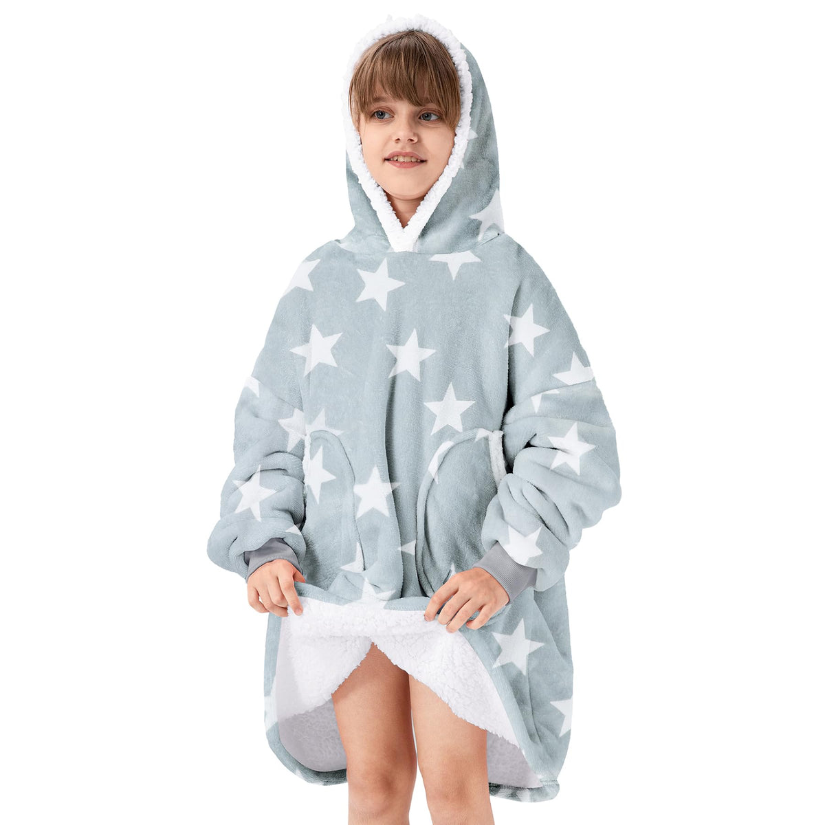 Zando Blanket Hoodie For Kids Stars Blanket Hoodie Wearable Blanket Kids Oversized Blanket Hoodie Sweatshirt Blanket Comfy Blank