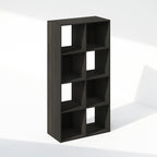 Furinno Pelli Cubic Storage Cabinet, Bookcase, Bookshelf, 8-Cube, Espresso