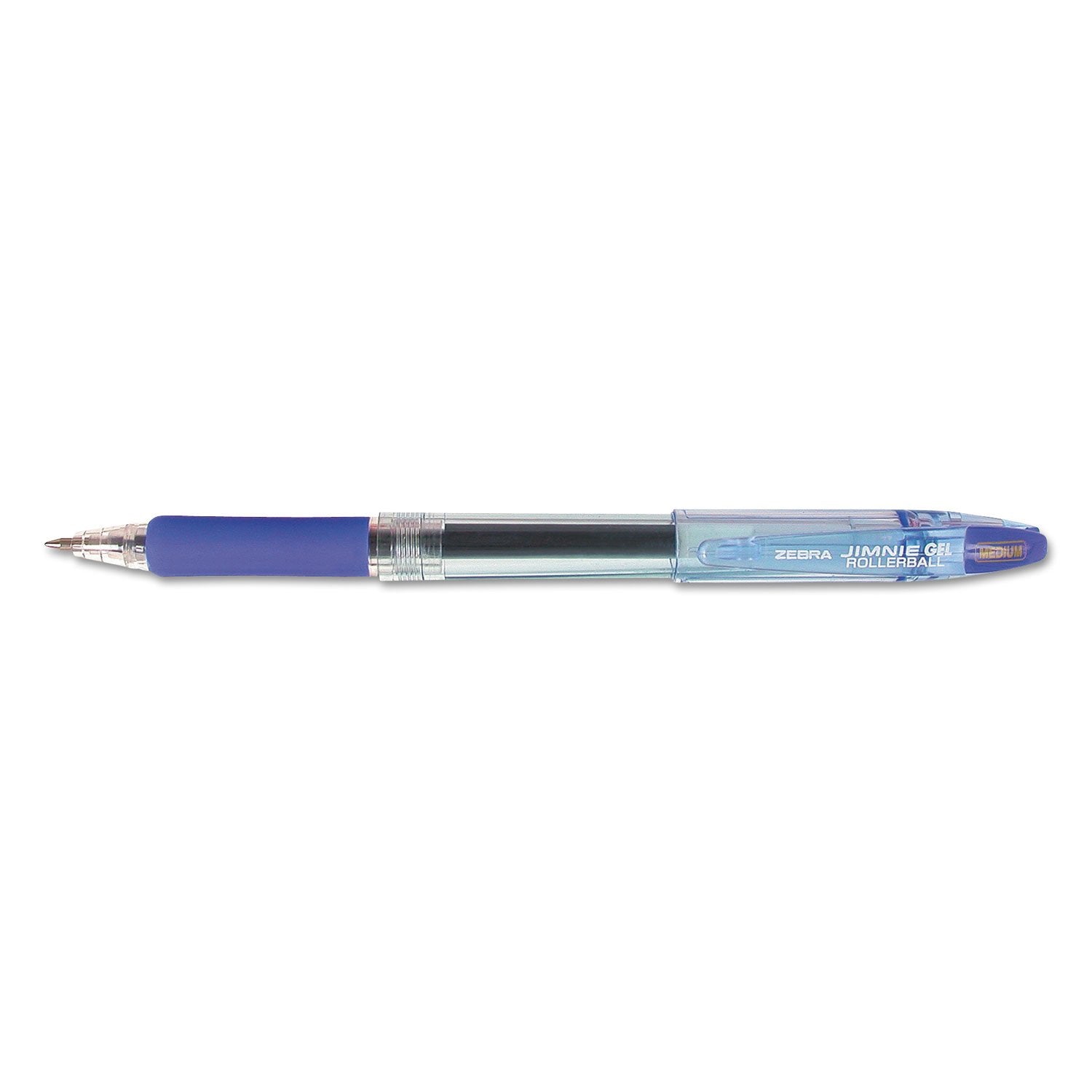 Wholesale Case Of 10 - Zebra Jimnie Gel Non-Refillable Rollerball Pens-Gel Rollerball Pens, Medium Point, 0.7Mm, Blue Ink