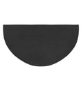 Plow & Hearth 32x60 Half Round Fireproof Hearth Rug | Charcoal | 2 Layer Fiberglass Mat | Protect Hardwood/Carpet from Sparks & 