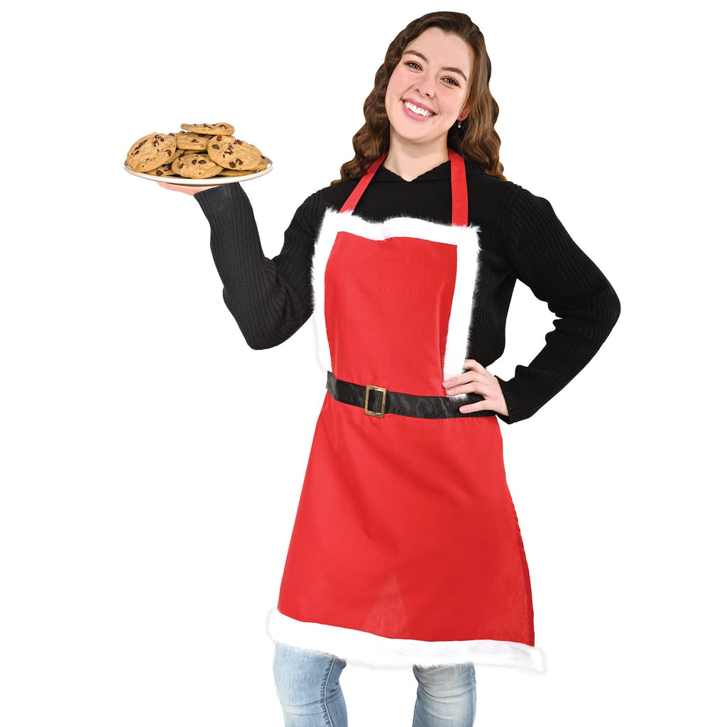 Mrs Claus Fabric Novelty Apron