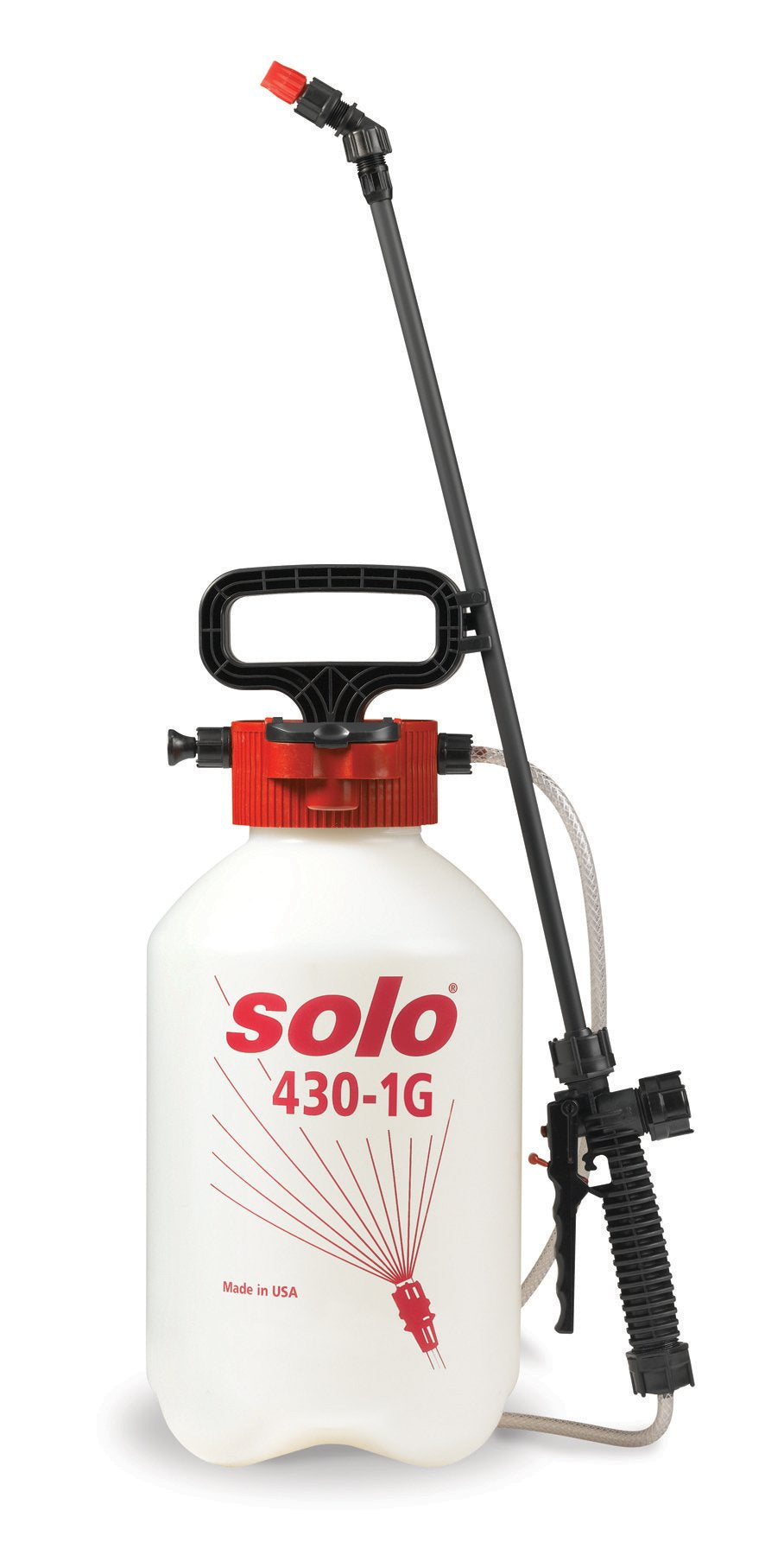 Solo 430-1G 1-Gallon Handheld Farm And Garden Sprayer, With Shut-Off Valve And Unbreakable Wand, White