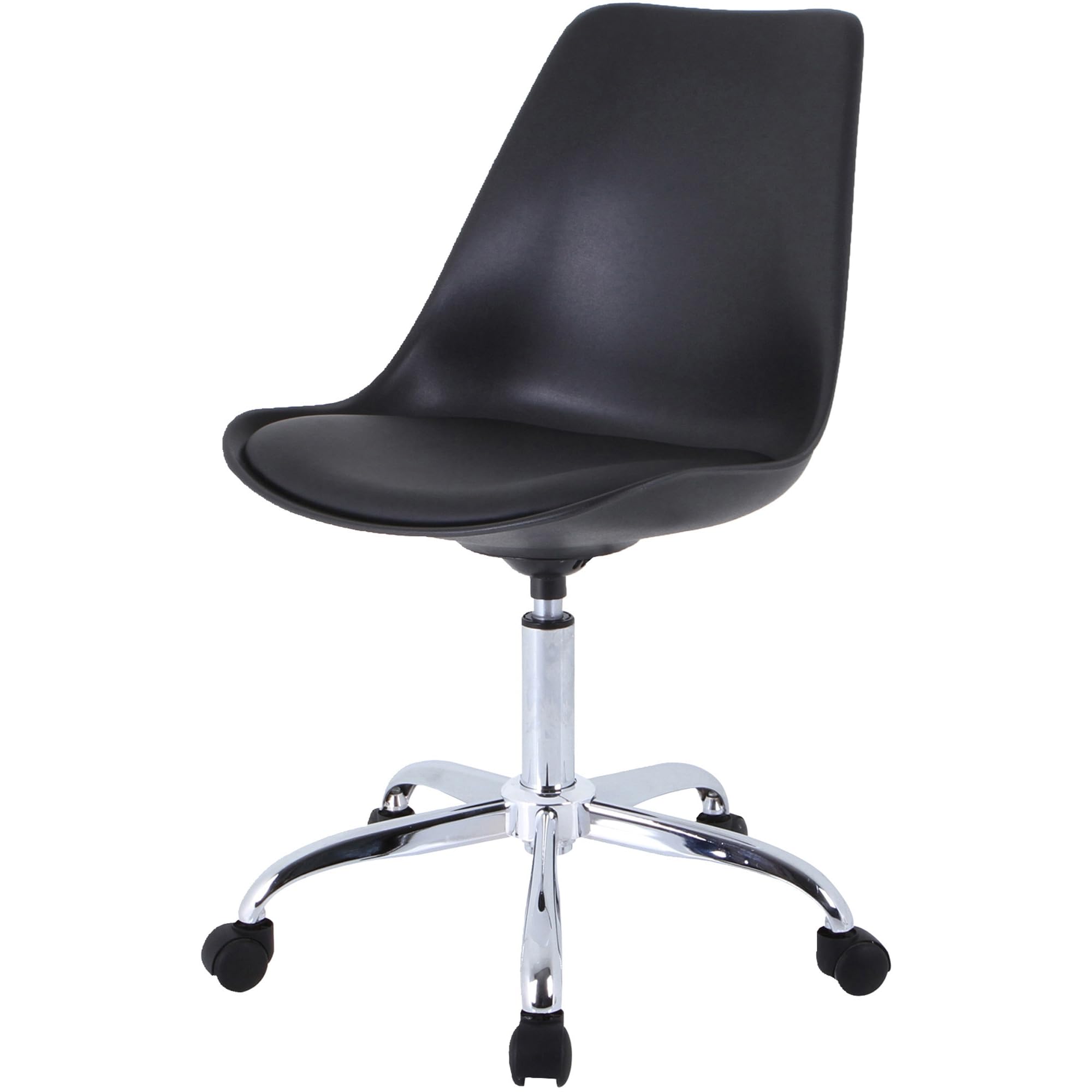 Lorell LYS Plastic Shell Task Chair, Black