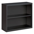 Lorell Fortress Series Charcoal Bookcase, 34.5" X 13.6" X 30"