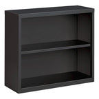 Lorell Fortress Series Charcoal Bookcase, 34.5" X 13.6" X 30"