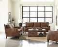 Coaster Home Furnishings Leaton 2-Piece Recessed Arms Brown Sugar Living Room Set (509441-S2)