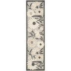 Nourison Aloha Outdoor Beige 2'3' X 12' Area Rug, Easy Cleaning, Non Shedding, Bed Room, Living Room, Dining Room, Deck, Backyard, Patio (2X12)